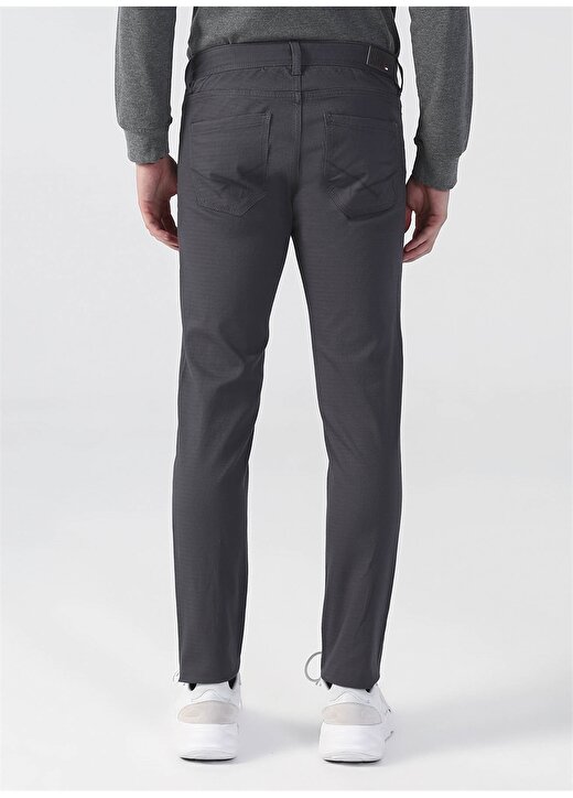 U.S. Polo Assn. Normal Bel Normal Paça Slim Fit Gri Erkek Pantolon MICEL22K 4