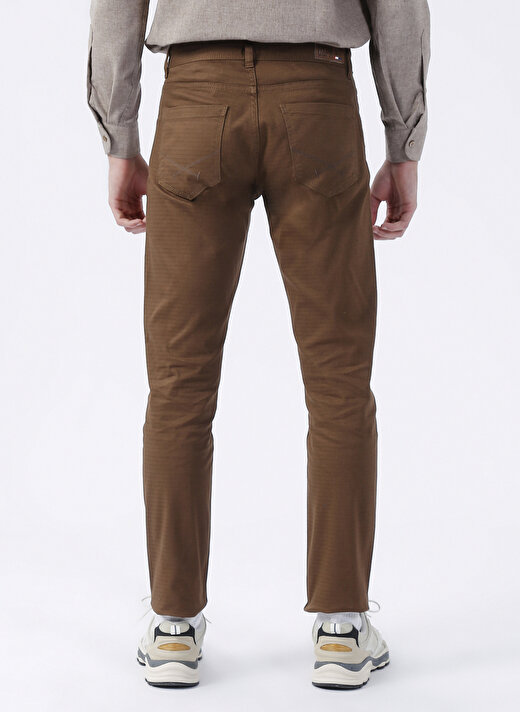 U.S. Polo Assn. Normal Bel Normal Paça Slim Fit Hardal Erkek Pantolon MICEL22K 4