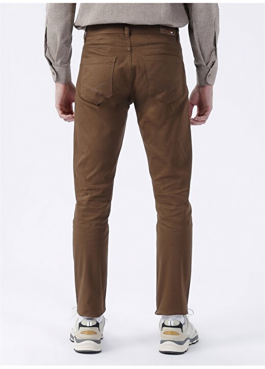 U.S. Polo Assn. Normal Bel Normal Paça Slim Fit Hardal Erkek Pantolon MICEL22K 4