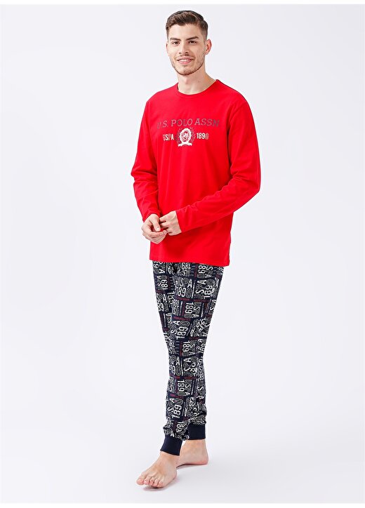 U.S. Polo Assn. Kırmızı Erkek Pijama Takımı Pijama Takım 1