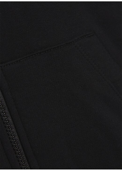 Jack & Jones Siyah Erkek Çocuk Kapüşonlu Uzun Kollu Baskılı Sweatshirt JORCAMO SWEAT ZIP HOOD JNR 3