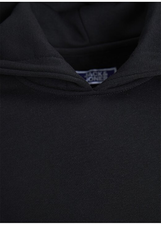 Jack & Jones Siyah Erkek Çocuk Kapüşonlu Uzun Kollu Baskılı Sweatshirt JORTYPEN SWEAT HOOD BLK JNR 3