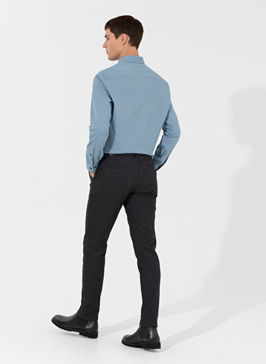 Pierre Cardin Normal Bel Normal Paça Slim Fit Siyah Erkek Pantolon TAUGON 4