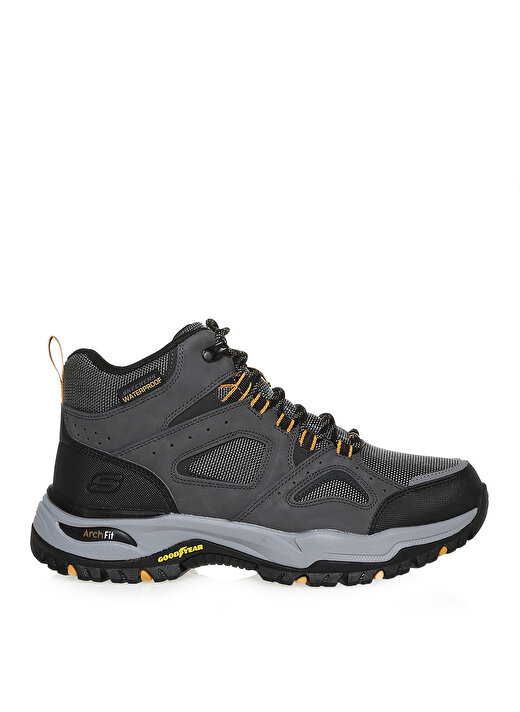 Skechers Gri Erkek Deri Outdoor Bot 204628 CHAR 1