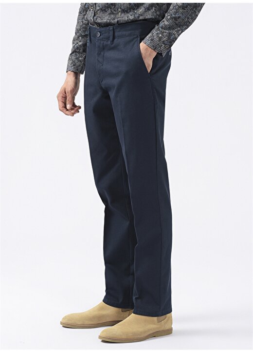 Altınyıldız Classics Normal Bel Boru Paça Comfort Fit Lacivert Erkek Pantolon 4A0123100021 4