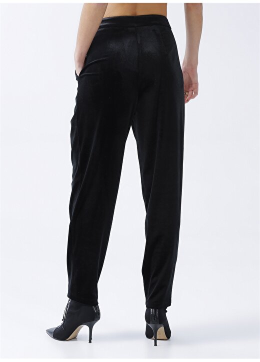 Fabrika Normal Bel Basic Siyah Kadın Pantolon CHR-3 4
