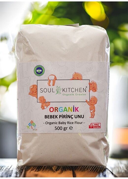 Soul Kitchen Organik Bebek Pirinç Unu 500Gr 1