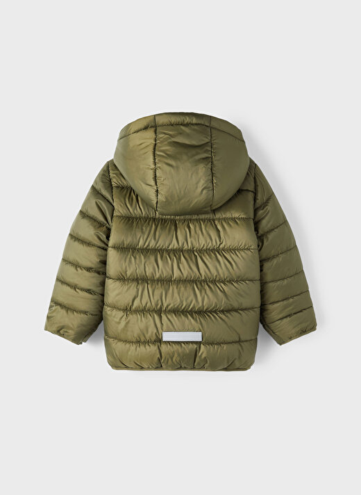 Name İt Haki Erkek Bebek Fermuarlı Uzun Kollu Düz Mont NMMMAXON JACKET  PB   4