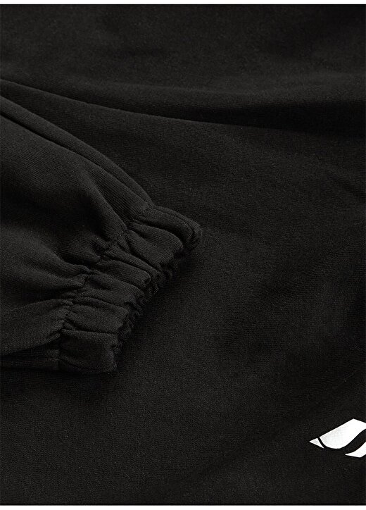 Skechers Slim Fit Siyah Kadın Eşofman Altı W Capsule Coll Mix Fabric Sweatpant 4