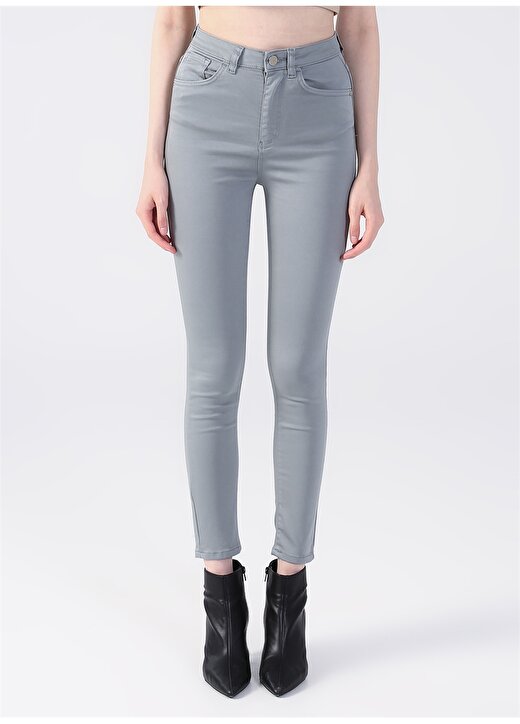 Pierre Cardin Yüksek Bel Skinny Fit Mint Kadın Pantolon ANZOR-22K 2