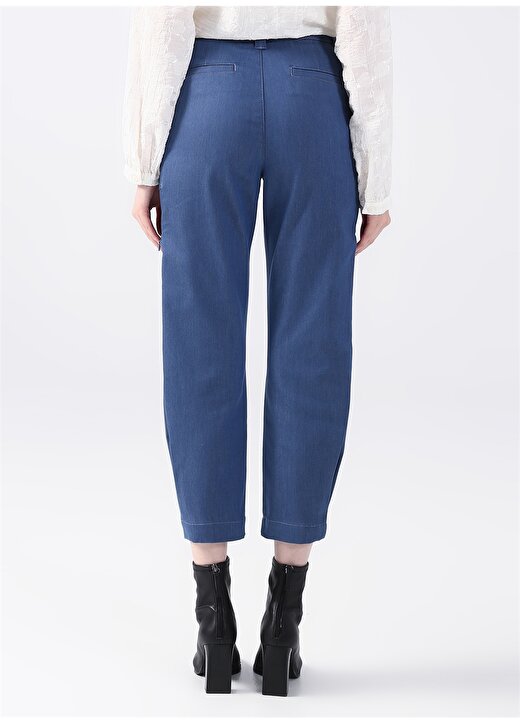 Pierre Cardin Yüksek Bel Normal Mavi Kadın Pantolon BRANTE 4