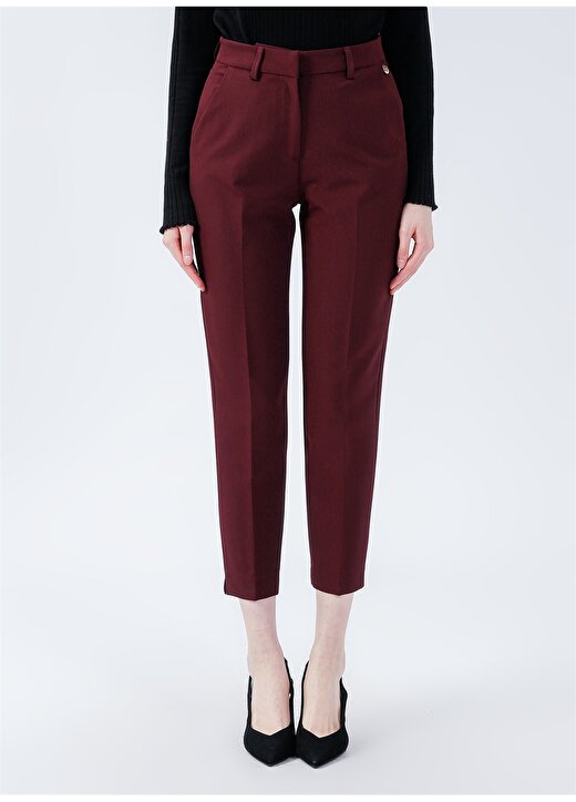 Pierre Cardin Yüksek Bel Normal Kırmızı Kadın Pantolon MONICA-P 2