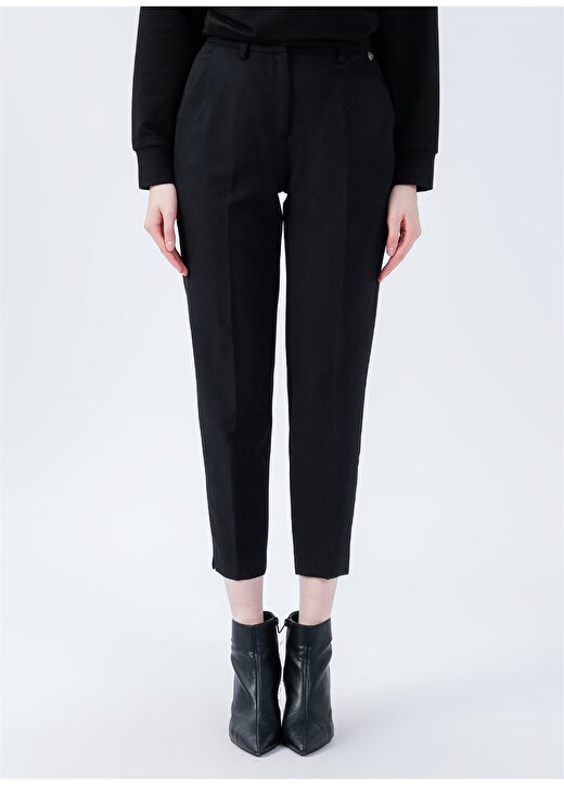 Pierre Cardin Yüksek Bel Normal Siyah Kadın Pantolon MONICA-P 2