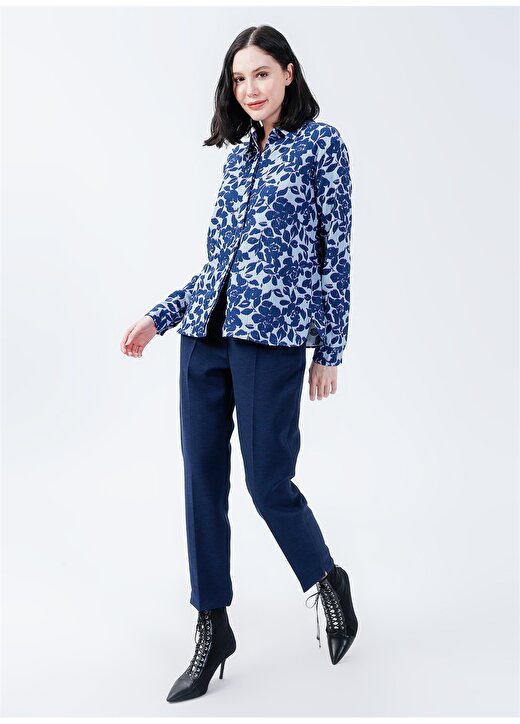 Pierre Cardin Gömlek Yaka Mint Kadın Bluz SPIC-B 2