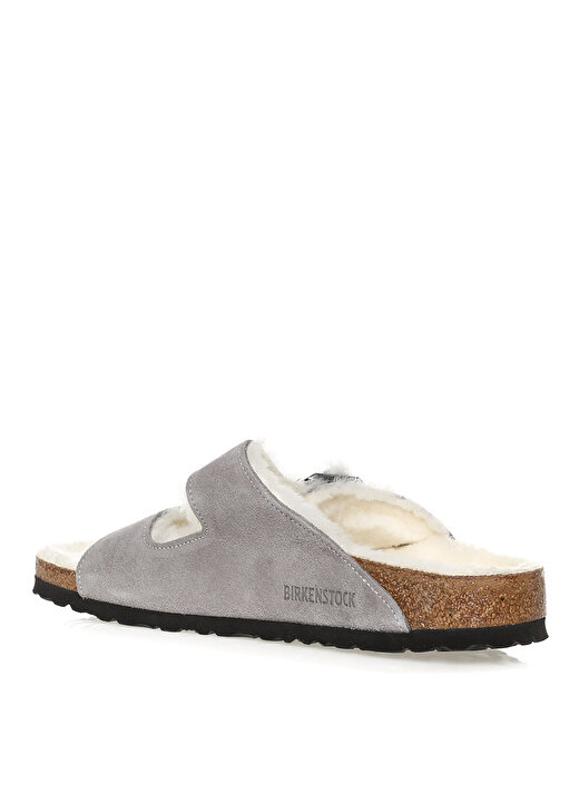 Birkenstock Taş Erkek Pelüş Ev Terliği 1017403 ARIZONA 2