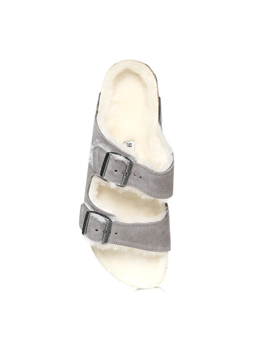 Birkenstock Taş Erkek Pelüş Ev Terliği 1017403 ARIZONA 4