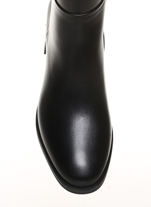Greyder Siyah Kadın Deri Topuklu Çizme 2K2TC31830 4