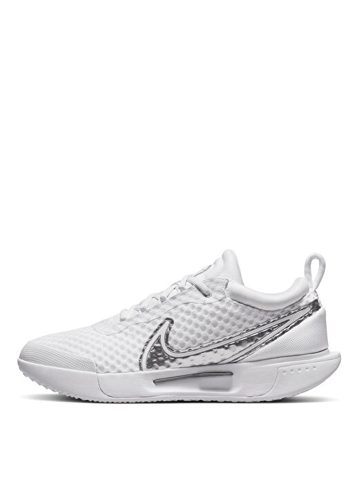 Nike Beyaz Kadın Tenis Ayakkabısı DH0990-101 W NIKE ZOOM COURT PRO HC 3