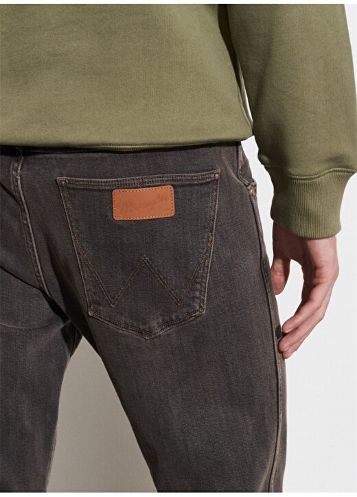 Wrangler Greensboro Açık Siyah Erkek Düşük Bel Regular Straight Denim Pantolon W15Q8915C 4