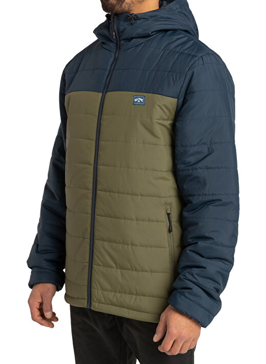 Billabong Çok Renkli Erkek Kapüşonlu   Ceket F1JK36 SURF CHECK PUFFER 2