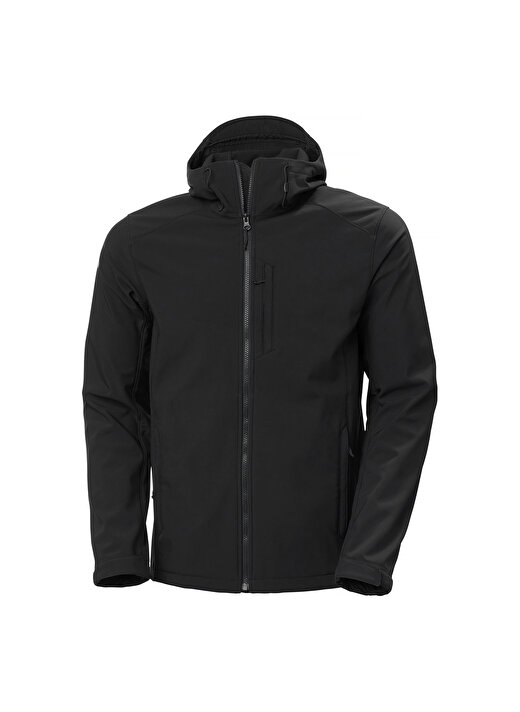 Helly Hansen Siyah Erkek Düz Yaka Mont HHA.62987_PARAMOUNT HOODED SOFTSHEL 1