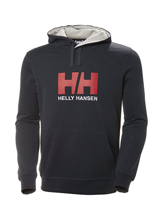 Helly Hansen Lacivert Kadın Kapüşonlu Sweatshirt HHA.33978_W HH LOGO HOODIE 1