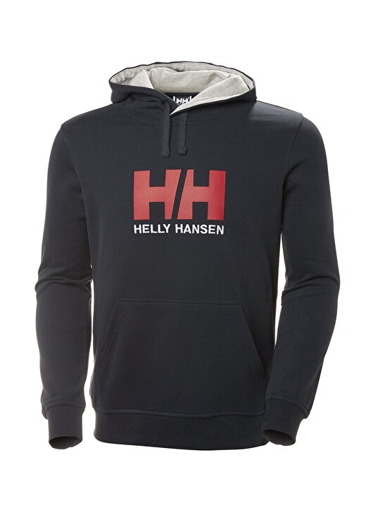Helly Hansen Lacivert Kadın Kapüşonlu Sweatshirt HHA.33978_W HH LOGO HOODIE 1