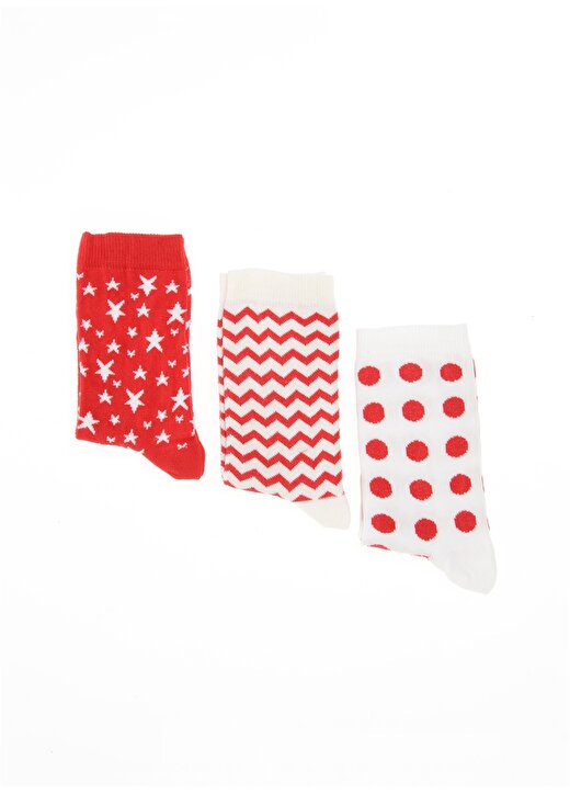Fabrika Çok Renkli Kadın Soket Çorap NEW YEAR-FBR05 2