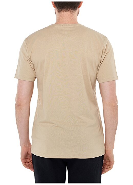 Columbia O Yaka Baskılı Deve Tüyü Erkek T-Shirt CS0287 CSC M BASIC BIG LOGO BRUSHED 2