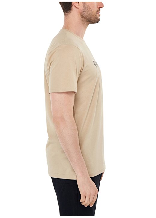 Columbia O Yaka Baskılı Deve Tüyü Erkek T-Shirt CS0287 CSC M BASIC BIG LOGO BRUSHED 3