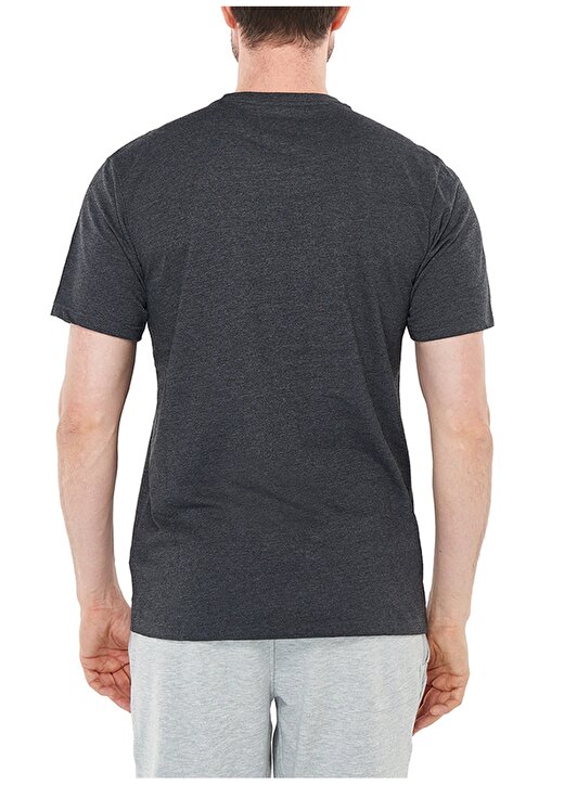 Columbia O Yaka Düz Antrasit Melanj Erkek T-Shirt CS0282 CSC M BASIC SM LOGO BRUSHED 2