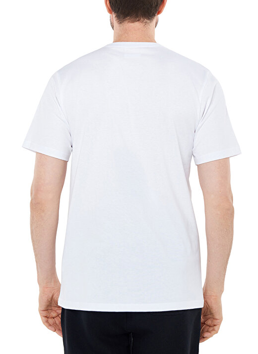 Columbia O Yaka Baskılı Beyaz Erkek T-Shirt CS0287 CSC M BASIC BIG LOGO BRUSHED 2
