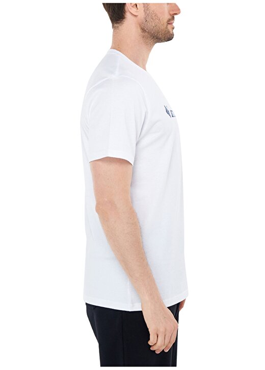 Columbia O Yaka Baskılı Beyaz Erkek T-Shirt CS0287 CSC M BASIC BIG LOGO BRUSHED 3