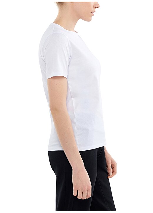 Columbia Beyaz Kadın O Yaka T-Shirt CS0301 CSC W BASIC SM LOGO SS TEE 3