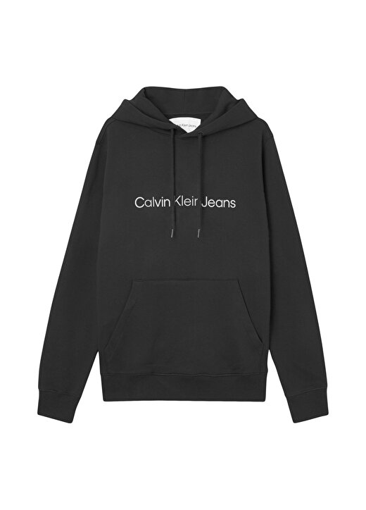 Calvin Klein Jeans Kapüşonlu Rahat Siyah Kadın Sweatshirt J20J220254BEH 2