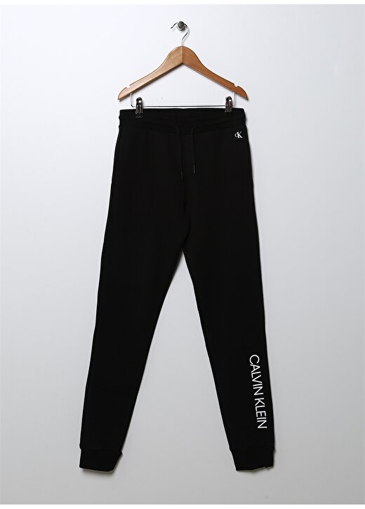 Calvin Klein Lastikli Bel Lastikli Paça Siyah Erkek Çocuk Pantolon IB0IB00954 1