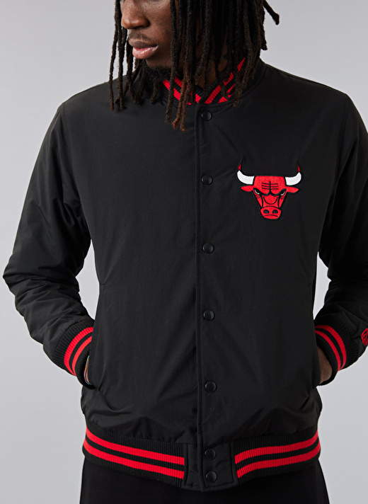 New Era Siyah Erkek Mont 60284773TEAM LOGO BOMBER JACKET CHI 2