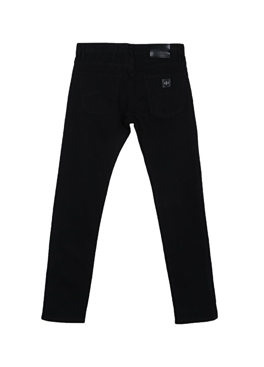 Armani Exchange Normal Bel Skinny Fit Siyah Erkek Denim Pantolon 8NZJ14 1200-BLACK 2