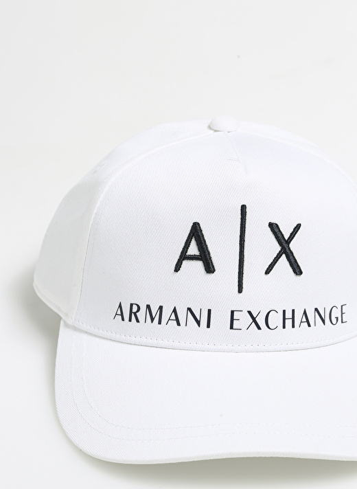 Armani Exchange Beyaz - Lacivert Erkek Kasket 954039 00812-BIANCO/BLU NAVY 2