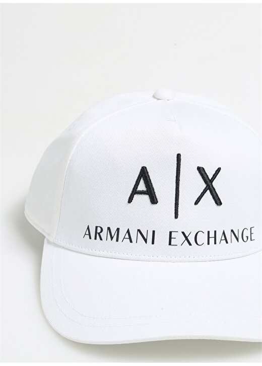 Armani Exchange Beyaz - Lacivert Erkek Kasket 954039 00812-BIANCO/BLU NAVY 2