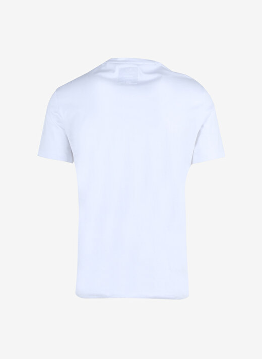 Armani Exchange Bisiklet Yaka Düz Beyaz Erkek T-Shirt 8NZTPH 1100-WHITE 2