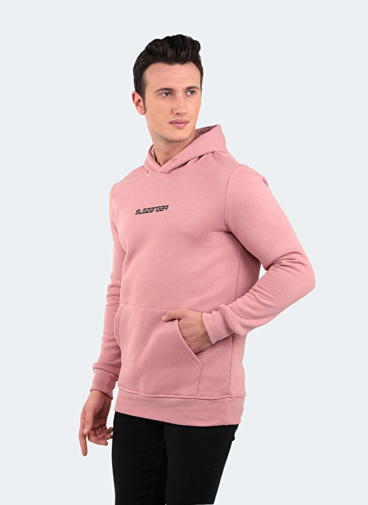 Slazenger Kapüşon Yaka Pudra Erkek Sweatshırt ST22WE100-676 BUSTER 3