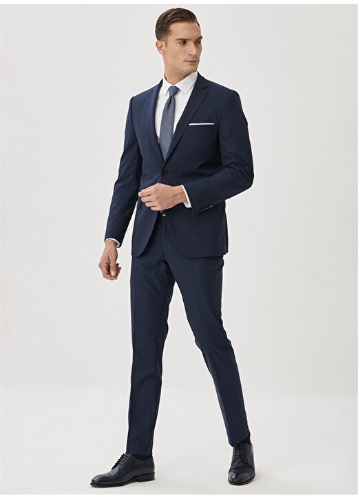 Altınyıldız Classics Normal Bel Slim Fit Lacivert Erkek Takım Elbise 4A3023100071 2