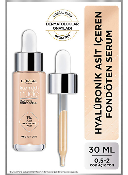 Loreal True Match Nude Serum Fondöten 0.5-2 Very Light 1