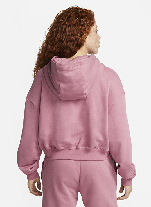 Nike Kırmızı - Pembe Kapüşonlu Kadın Sweatshirt DQ6776-667 W NSW STRDST GX HDY  3