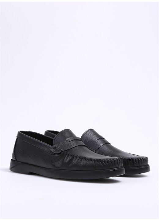 Cotton Bar Siyah Erkek Klasik Ayakkabı MALEE 2