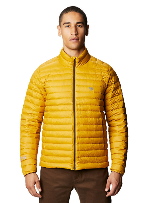 Mountain Hardwear Sarı Erkek Dik Yaka Düz Mont 1898941750_OM8944 1