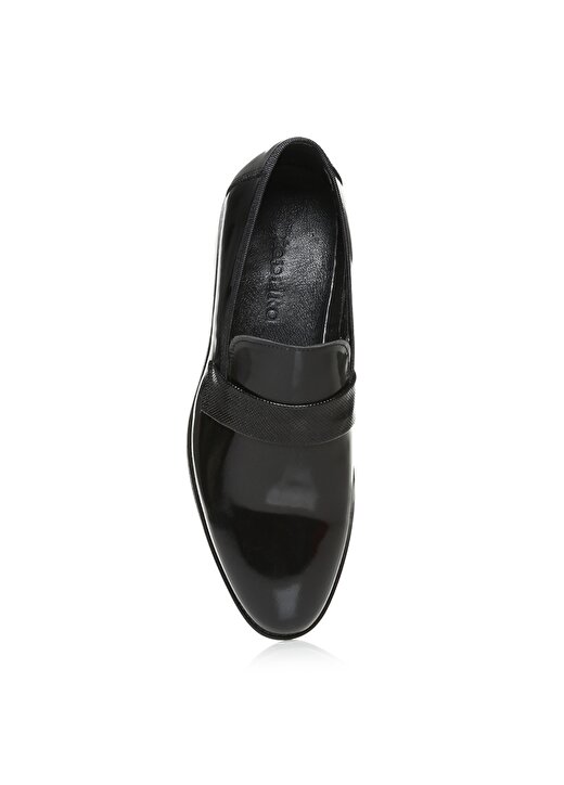 Fabrika Deri Siyah Erkek Klasik Ayakkabı MACEO 4
