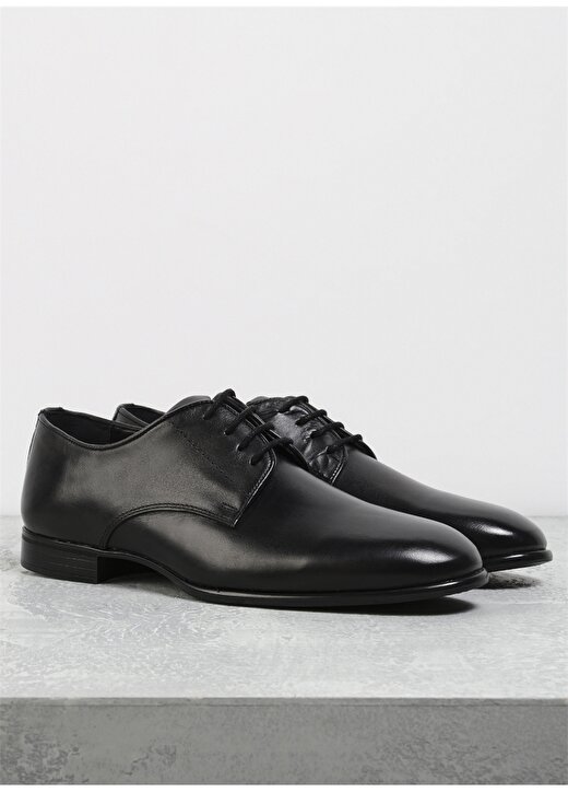 Fabrika Deri Siyah Erkek Klasik Ayakkabı VOLTA 2