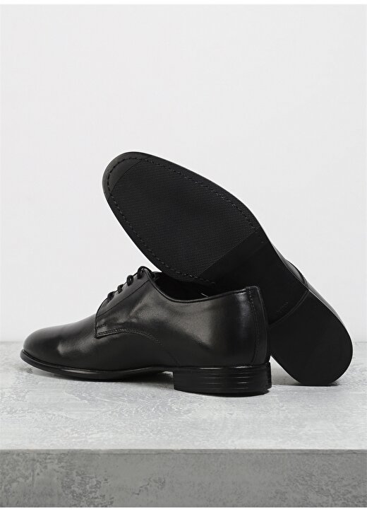 Fabrika Deri Siyah Erkek Klasik Ayakkabı VOLTA 4